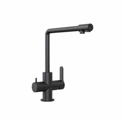 картинка Смеситель для кухни 35k MIXLINE MLSS-03201 ЧЕРНЫЙ подкл.к фильтру от магазина Faberna.ru